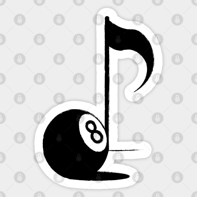 Eighth Note Sticker by downsign